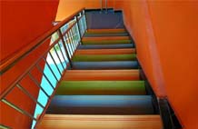 亞強體育施工案例:室內(nèi)pvc樓梯踏步YQ-001,